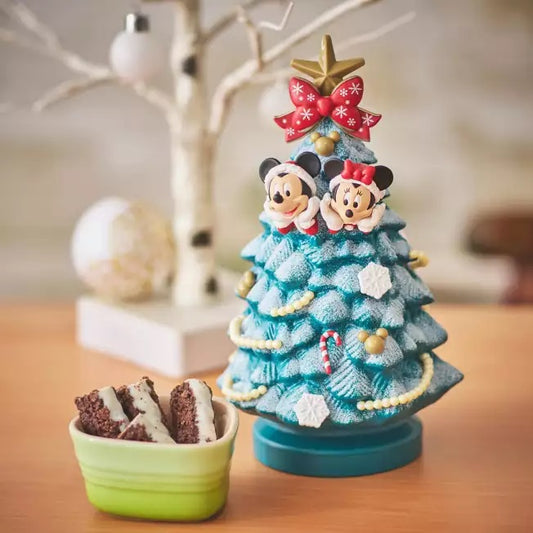 CHRISTMAS TREE - Mickey & Minnie Crunch Chocolate Sweets & Case | Disney Japan