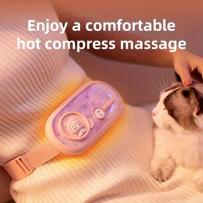 COZY HUG - Cute USB Rechargeable Heating Belt with 5 Temperature Settings & Massage