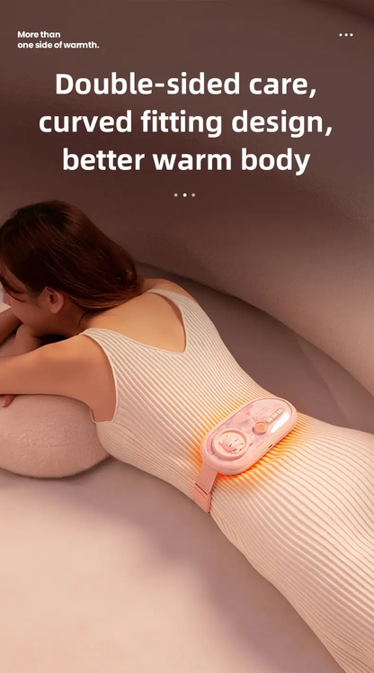 COZY HUG - Cute USB Rechargeable Heating Belt with 5 Temperature Settings & Massage