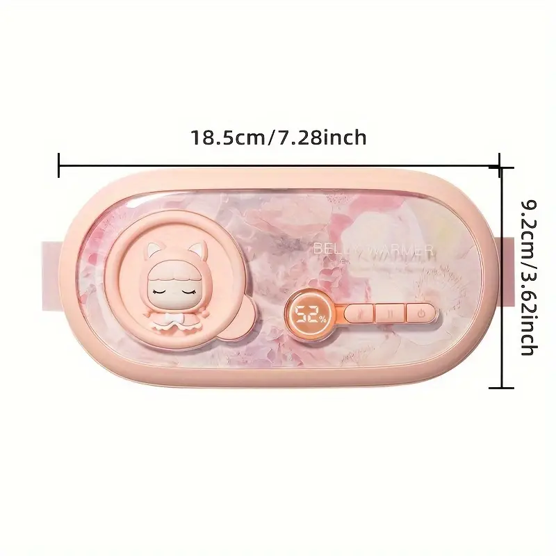 COZY HUG - Cute USB Rechargeable Heating Belt with 5 Temperature Settings & Massage