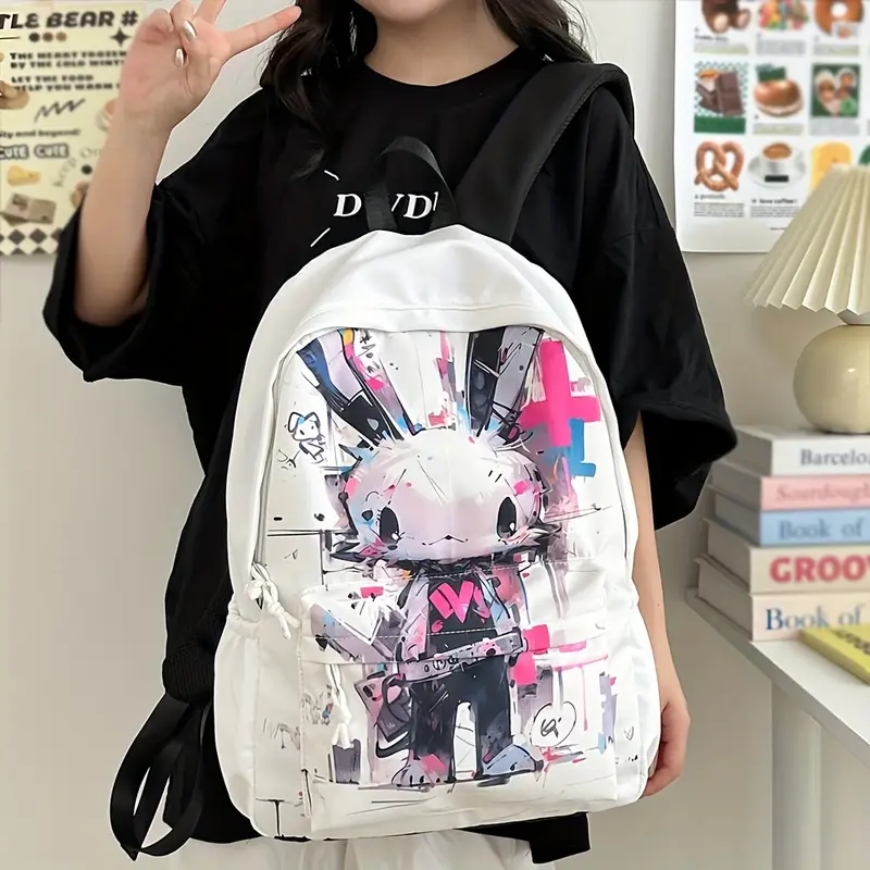 HARAJUKU - Graffiti Backpack, Lightweight, Spacious, and Street-Ready