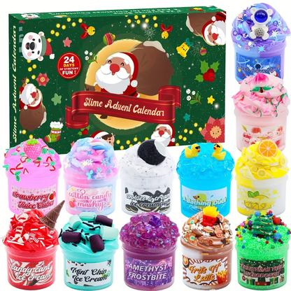 HOLIDAY SLIME - 24-Day Advent Calendar of Slime for Christmas & Halloween