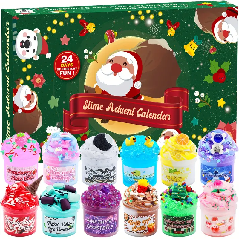 HOLIDAY SLIME - 24-Day Advent Calendar of Slime for Christmas & Halloween