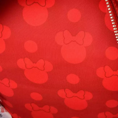 MINNIE - Red Sparkling Sequin Backpack & Mickey Icon Patterns | Disney Japan