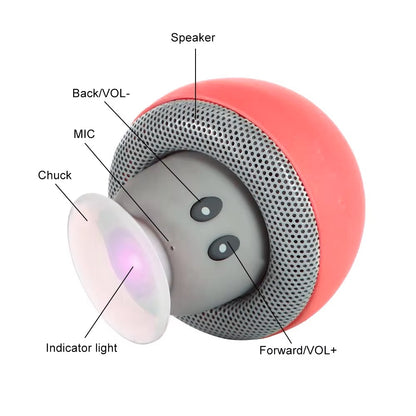 MUSHROOM - Mini Wireless-Bluetooth Portable Speaker