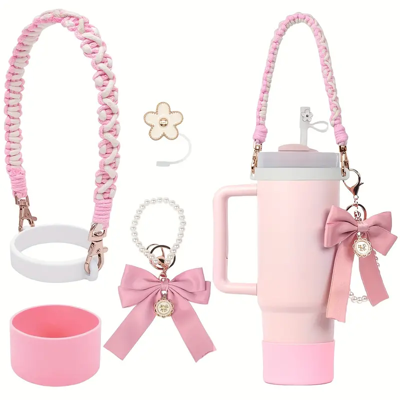 TUMBLER KIT - Silicone Cup Accessories with Strap, Charm & Boot for 30/40oz Tumblers